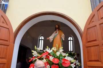 Misa y procesión del Sagrado Corazón de Jesús en La Higuera Canaria (Foto Francisco Javier Santana)
